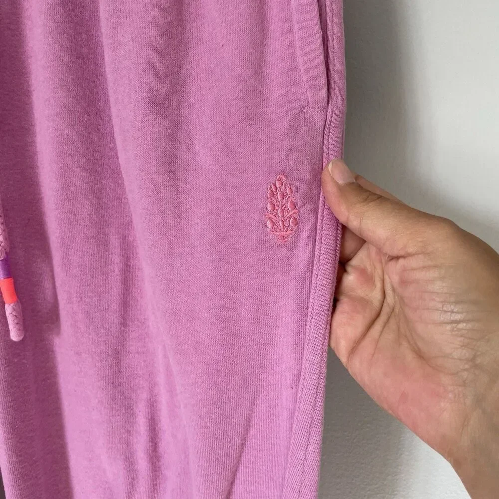 Free People Slow It Down Jogger Lounge Sweatpants Pink Boho Women's Size XS